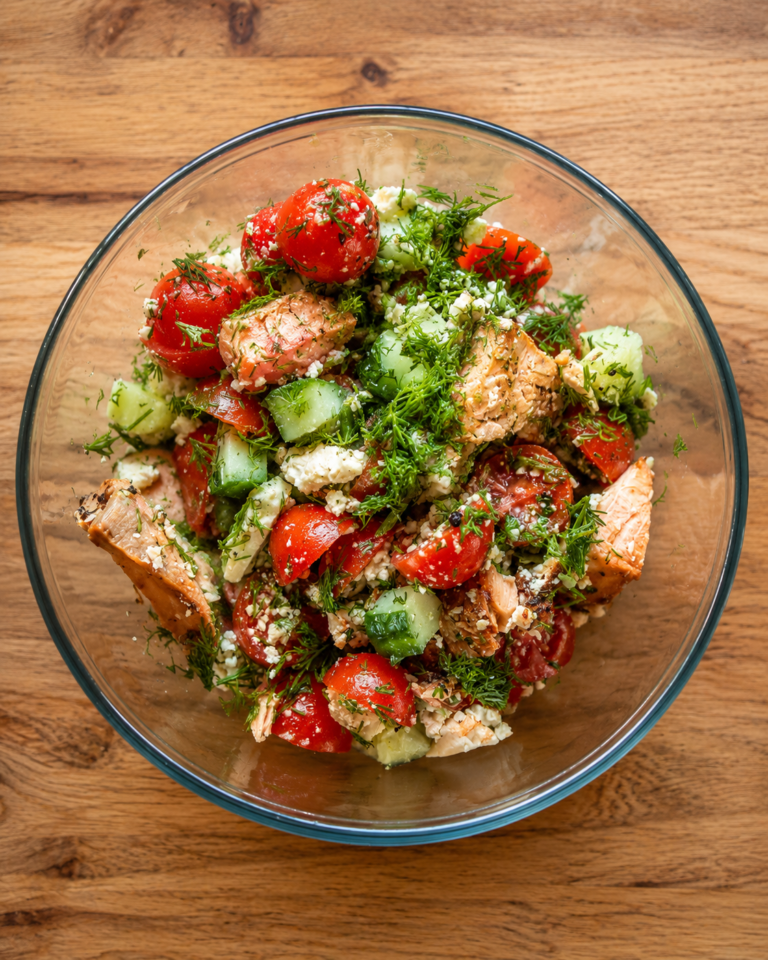 Office Meal Prep – Lachs Salat
